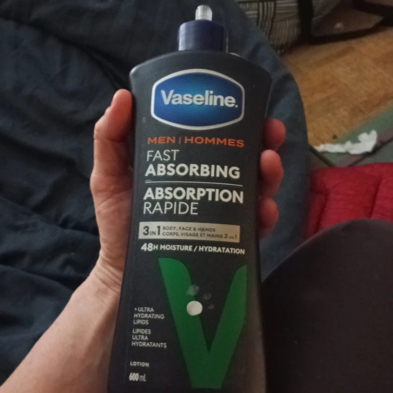Vaseline Men Fast Absorbing Lotion 600 ml