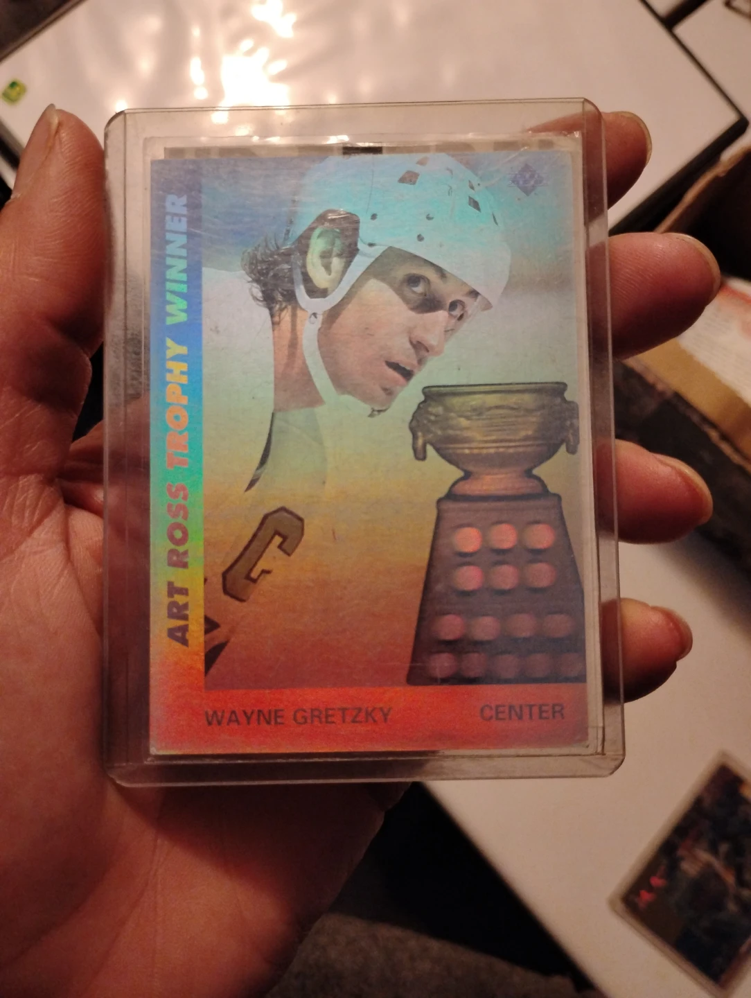 Wayne Gretzky Art Ross Trophy Winner Hockey Card