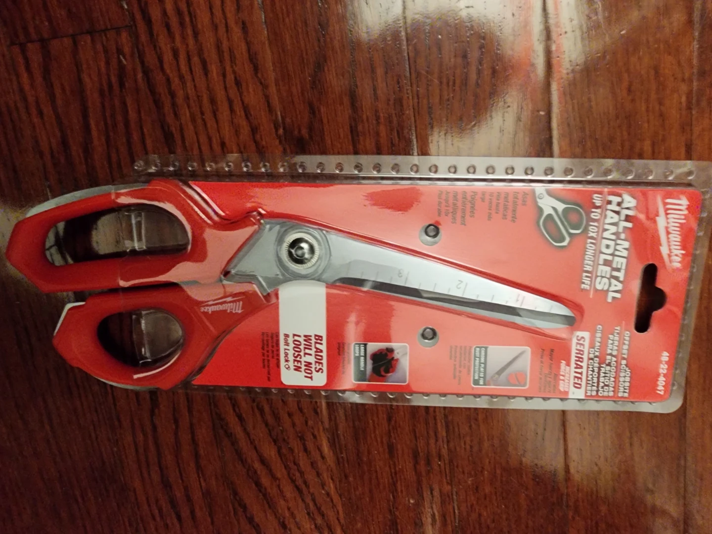 Milwaukee All-Metal Handles Offset Scissors