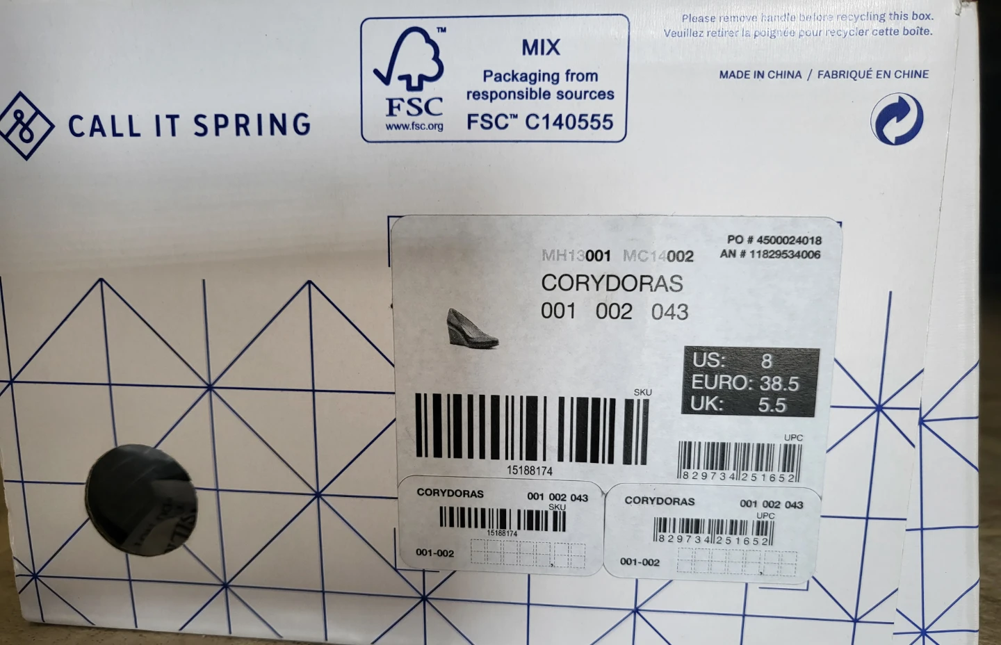 Call It Spring Corydoras Wedge Heels Black Size 8 - photo 2