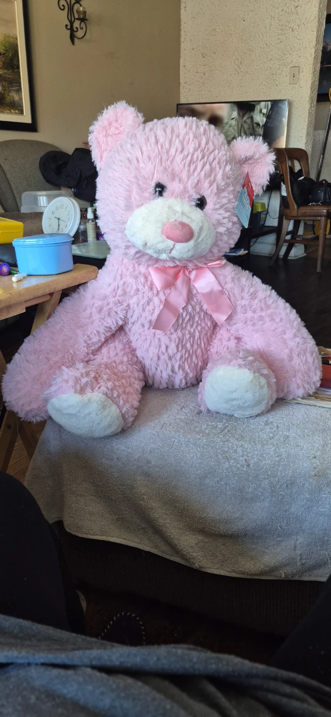 Kid Connection Pink Plush Teddy Bear with Bow - photo 2