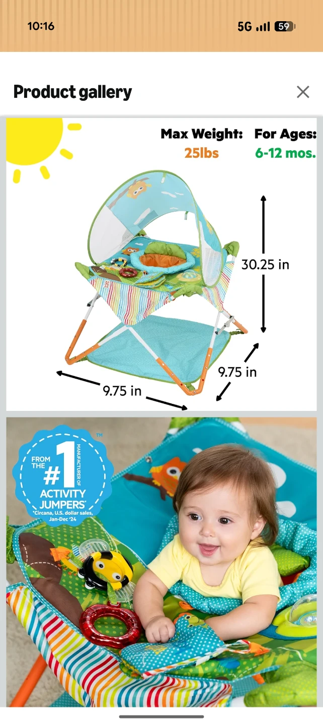 Baby Portable Activity Jumper - photo 2