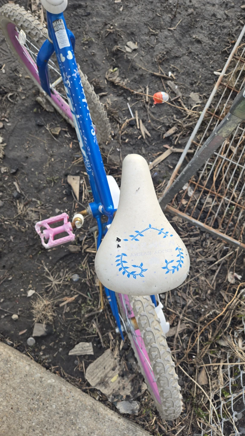 Huffy Seastar Kids Bike Blue Pink Rims - photo 2