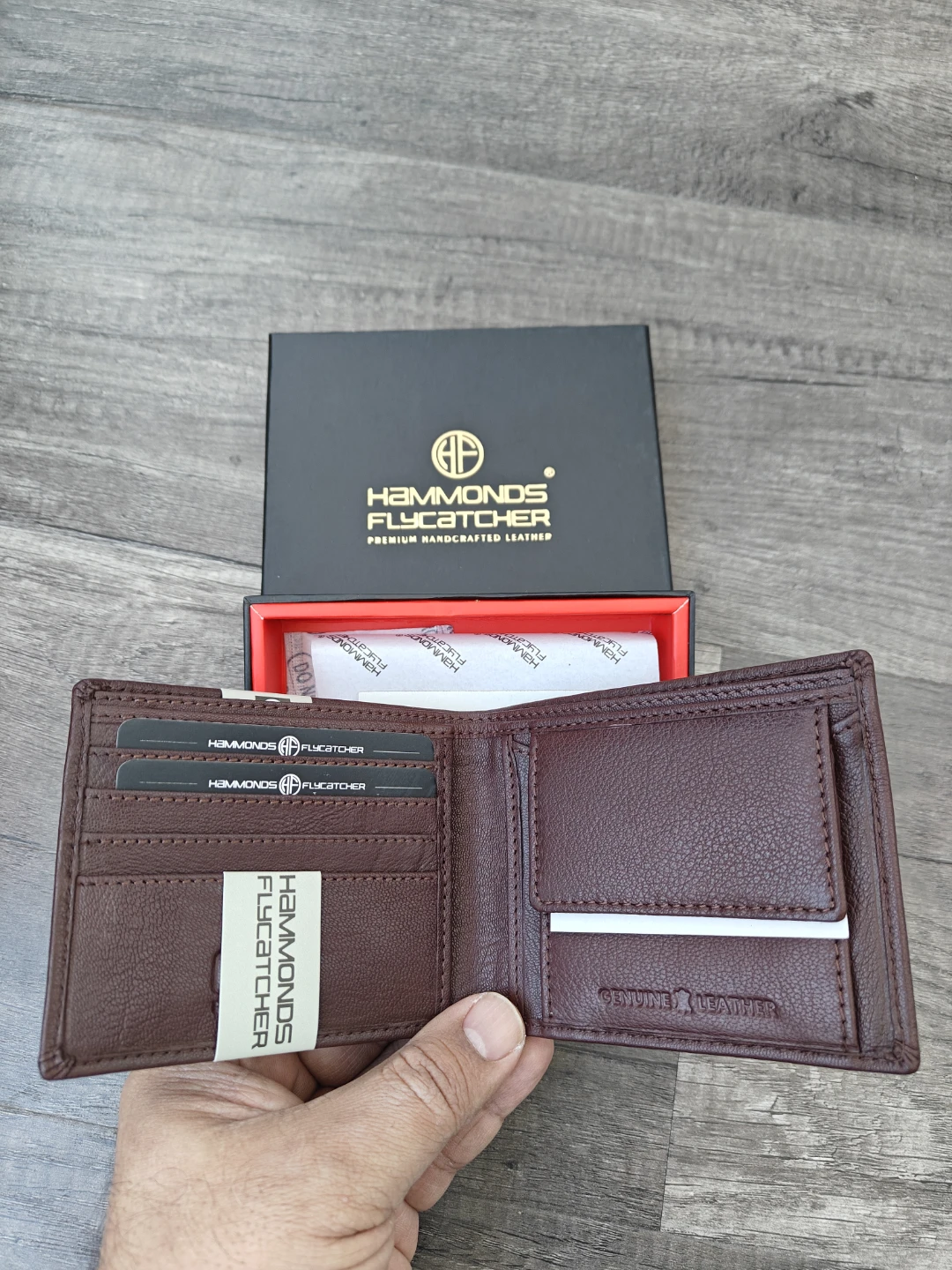 Hammonds Flycatcher Genuine Leather Bi-Fold Wallet