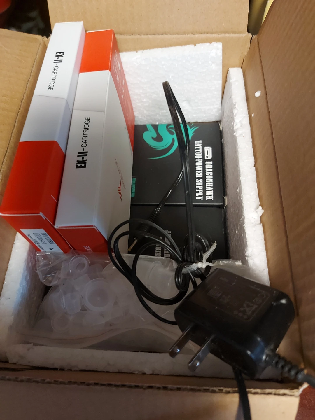 Dragonhawk Tattoo Pen Power Supply and Cartridges Kit - photo 2