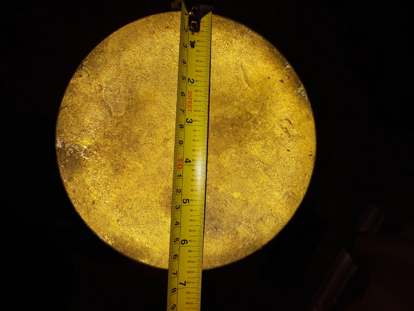 Gold Pedestal Candle Holder with Red Candle - photo 3