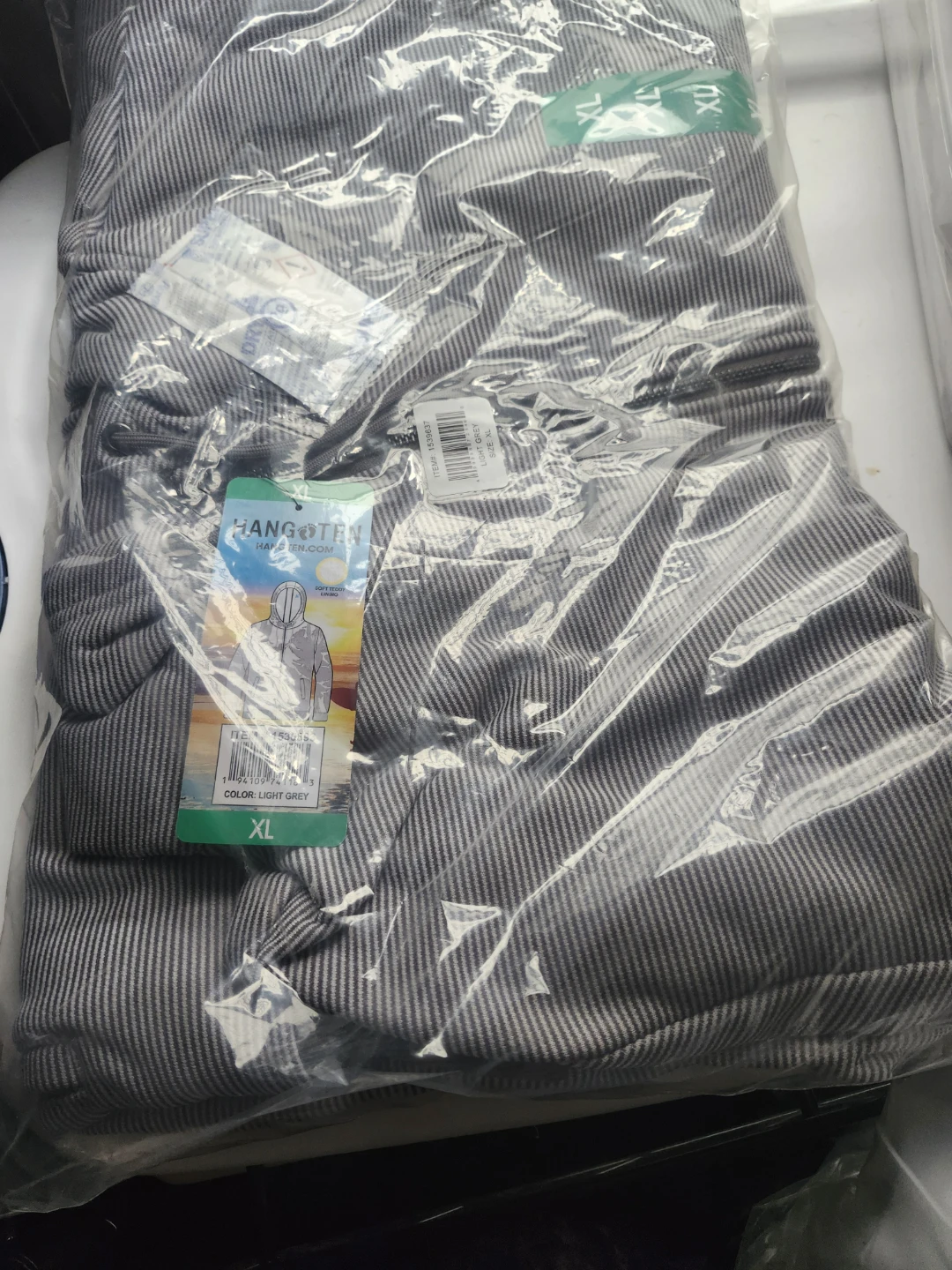 Hang Ten Light Grey Hoodie Size XL