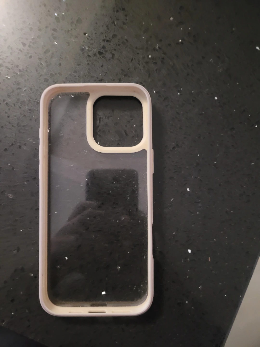 Iphone 16 Clear phone case with beige trim - photo 2