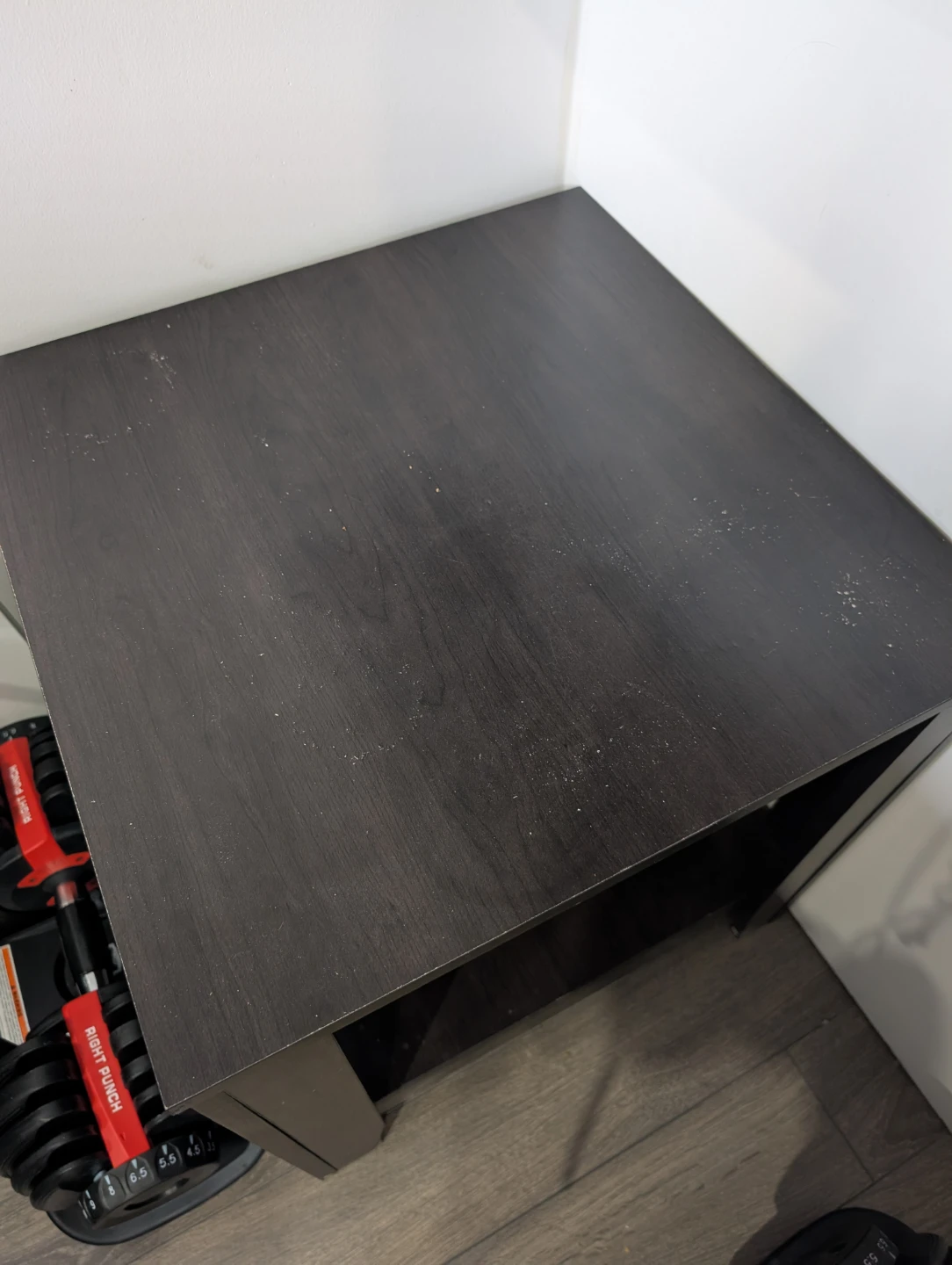 Dark Brown End Table with Shelf - photo 2