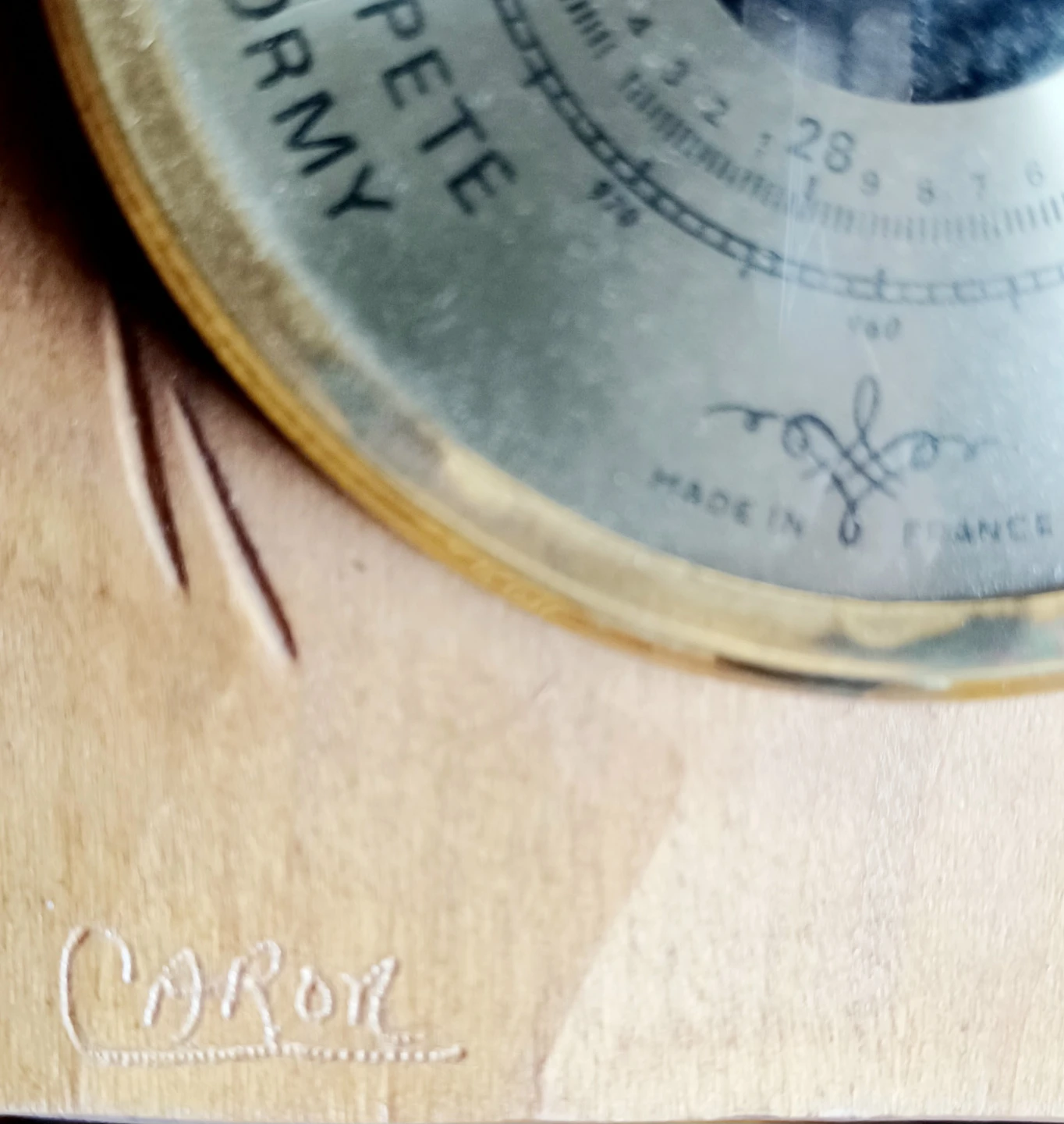 Hand Carved Caron Barometer House - photo 5