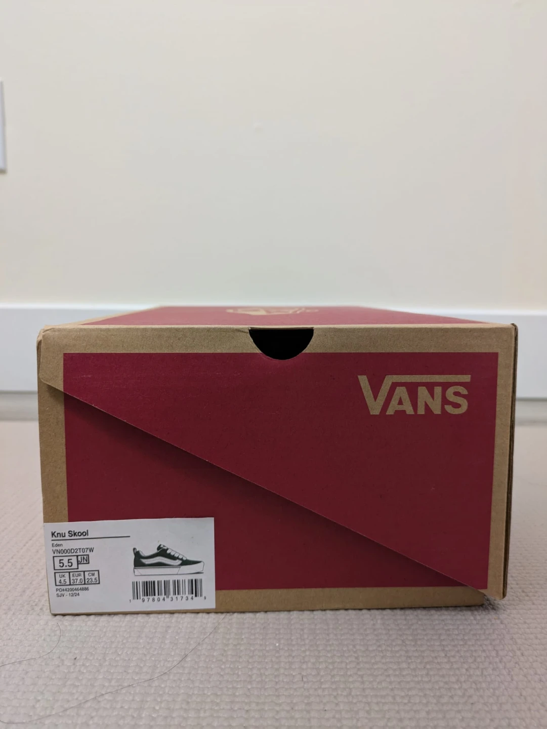 Vans Knu Skool Green Suede Shoes - Size 5.5 Youth - photo 2