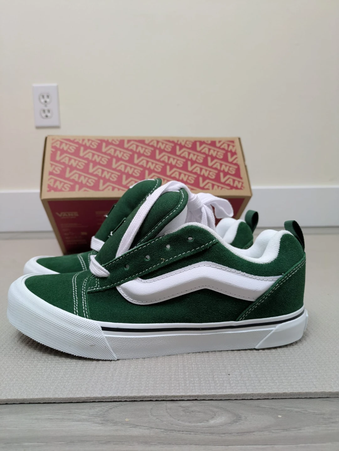 Vans Knu Skool Green Suede Shoes - Size 5.5 Youth - photo 5