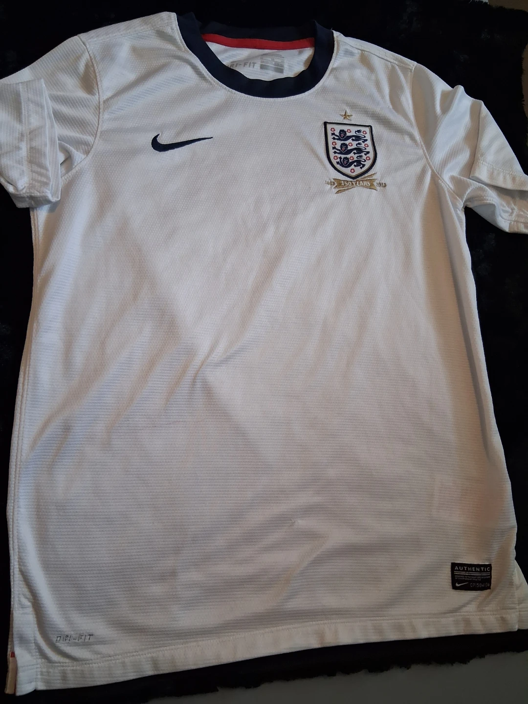 England 150 Years Football Jersey White
