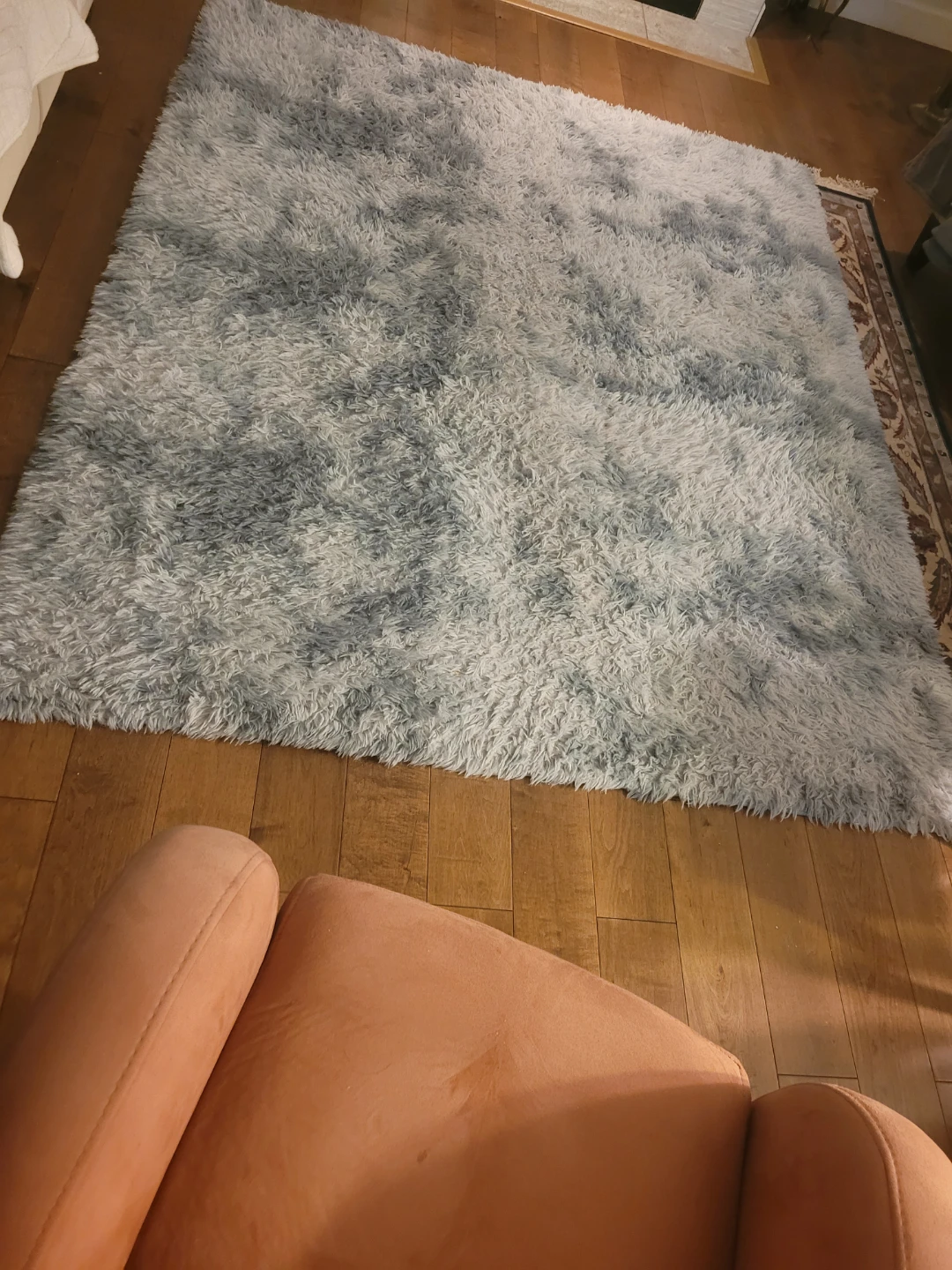 Sour Lemon 8x10 GREY Shaggy Area Rug