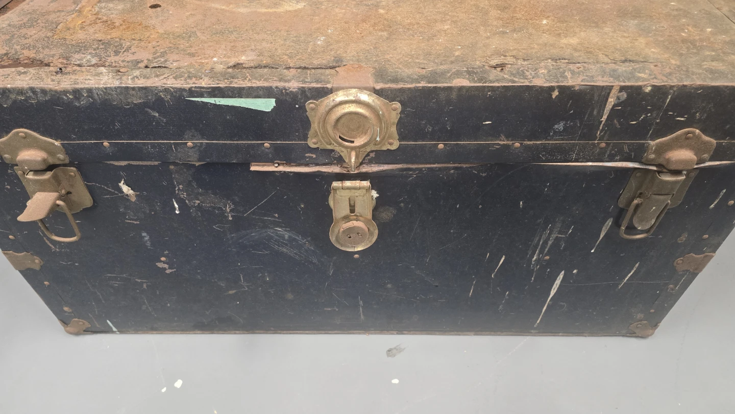 Vintage Trunk with ornate latches