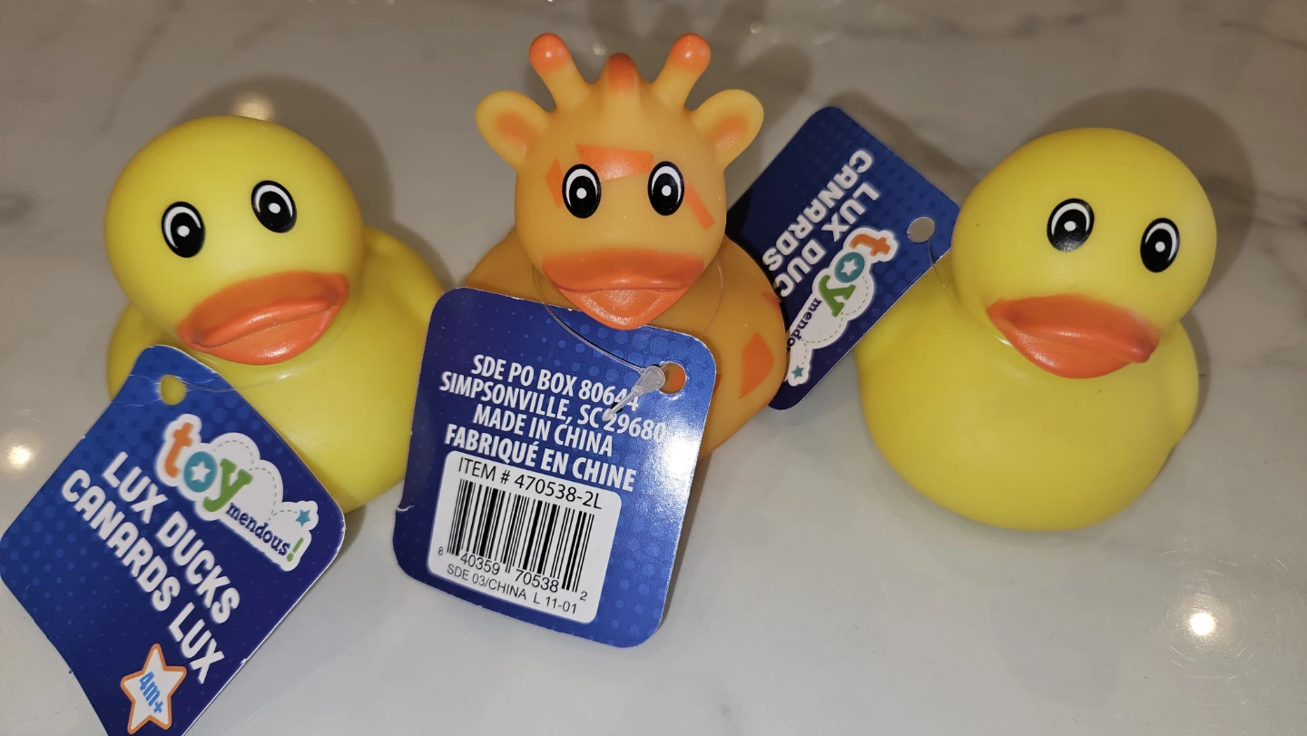 Toy mendous Lux Ducks & Giraffe Bath Toys (Set of 3)