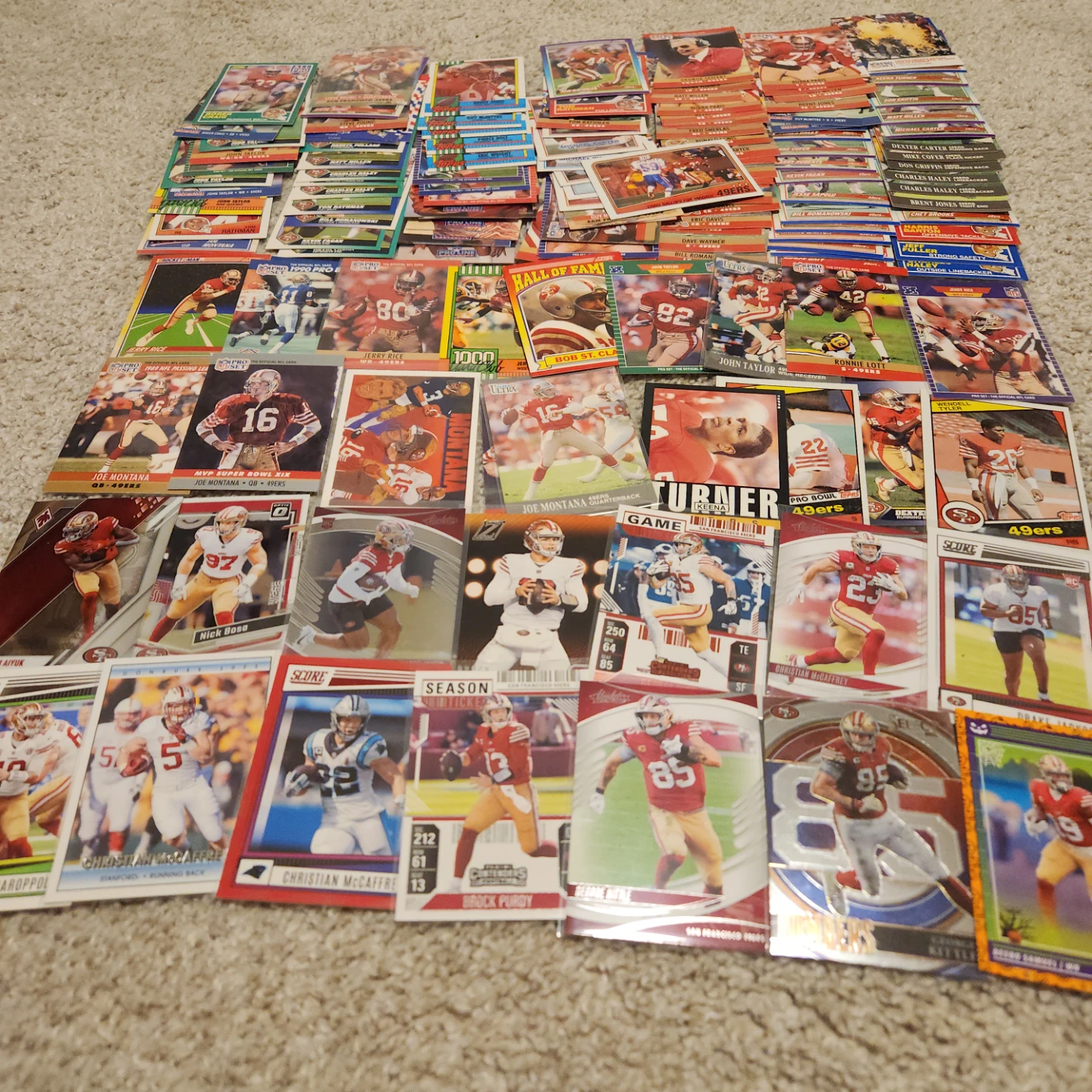 San Francisco 49ers, 225 Football Cards Team lot - photo 3