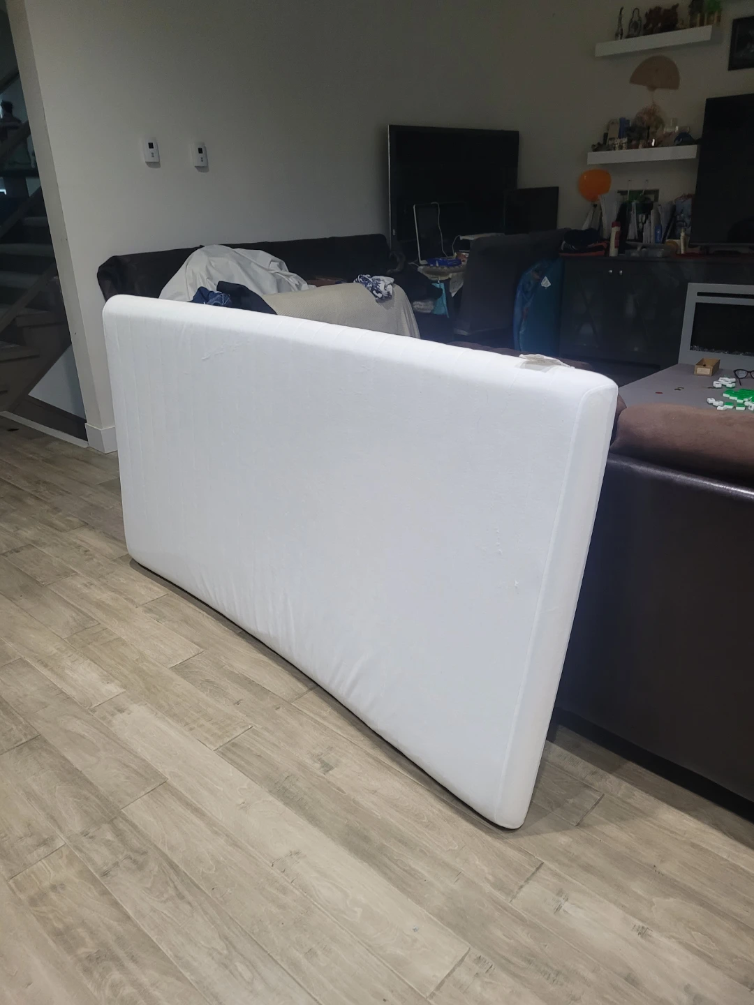White Foam Mattress Pad, single mattress