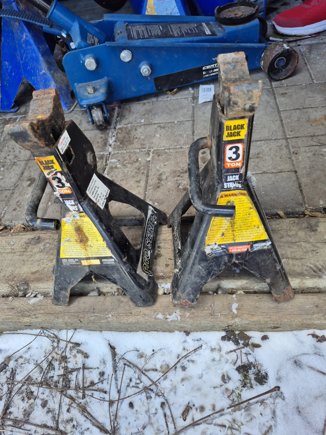 Black Jack 3 Ton Jack Stands (Pair)