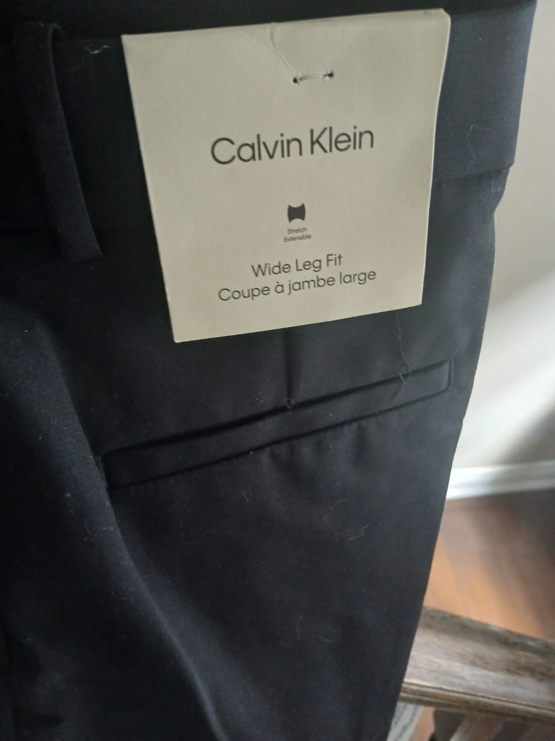 Calvin Klein Wide Leg Stretch Trousers - Size 6 - photo 4