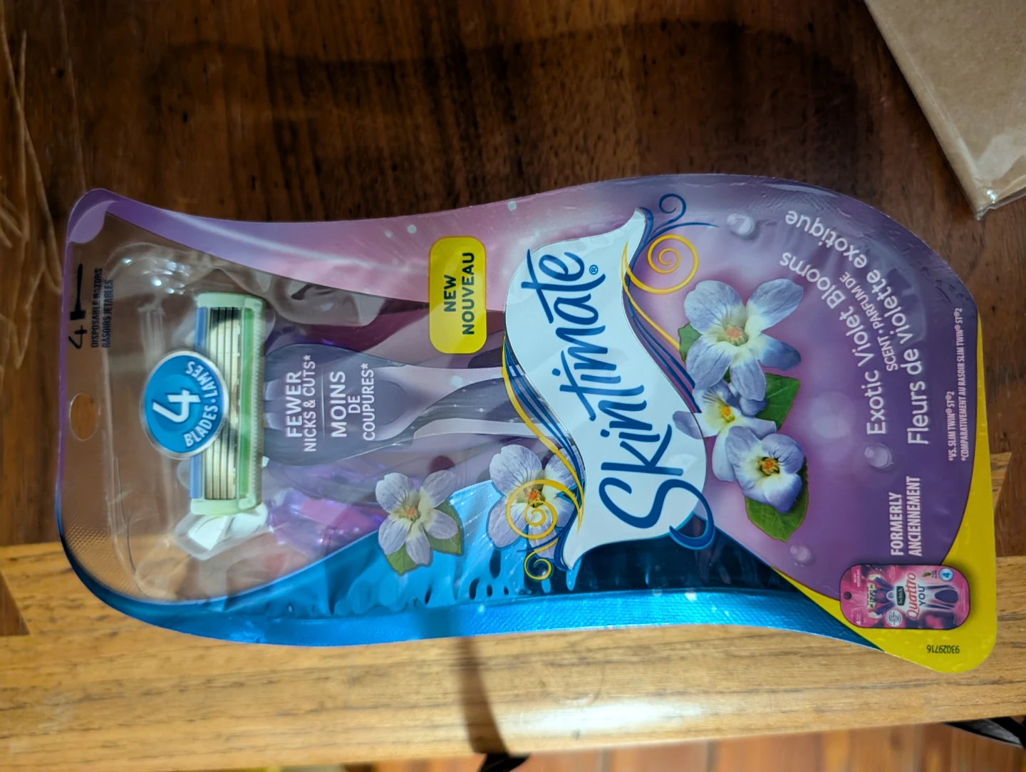 Skintimate Exotic Violet Blooms Women's Razor