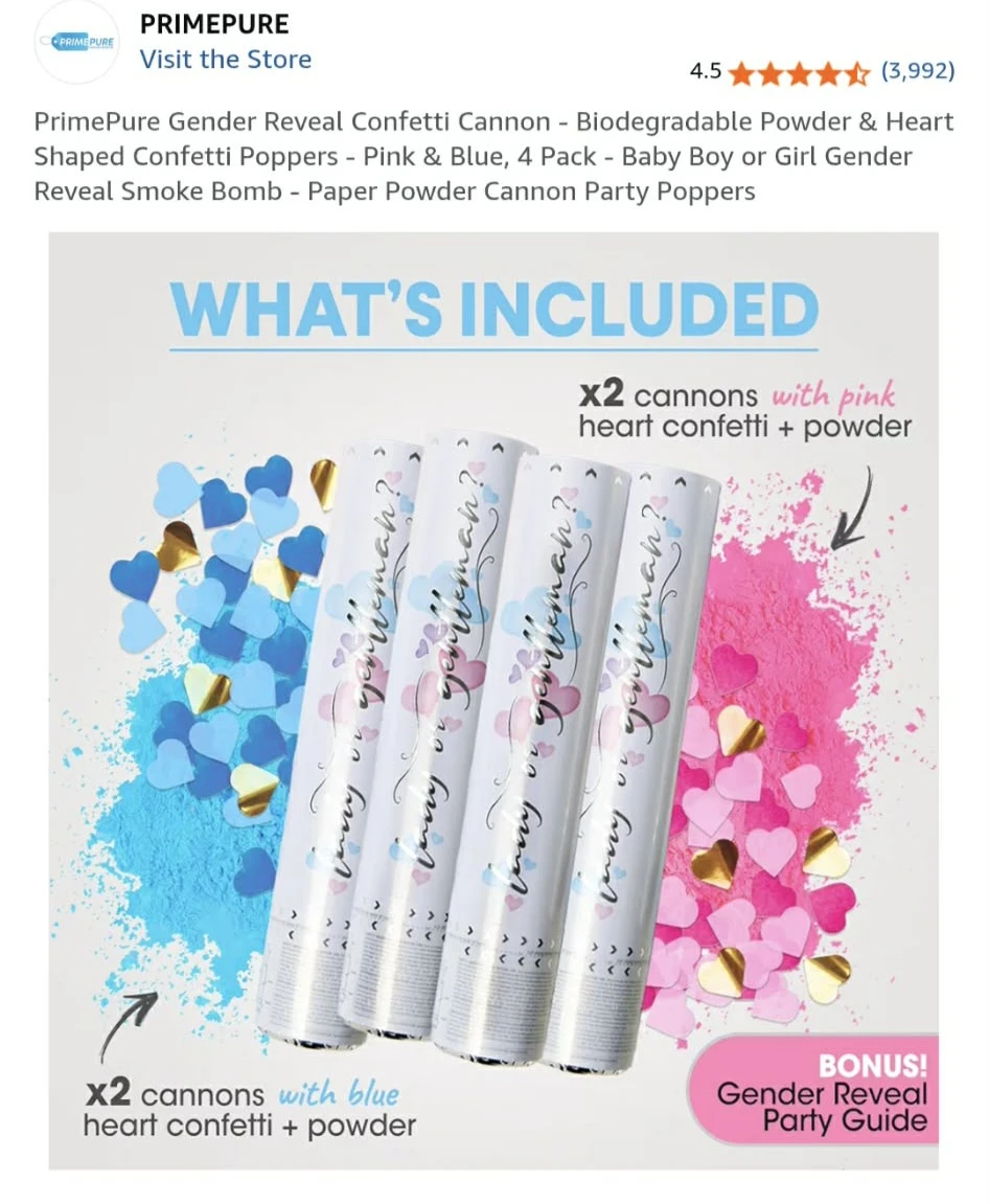 Gender Reveal Cannons