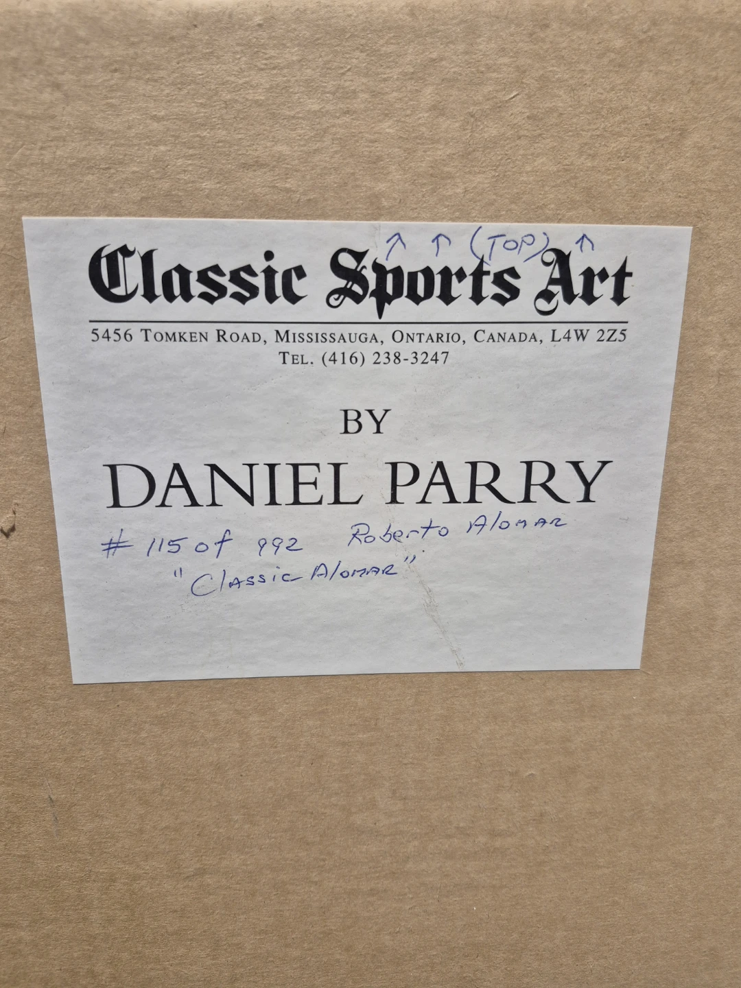 Art "Classic Alomar" Print by Daniel Parry #115/992 - photo 3