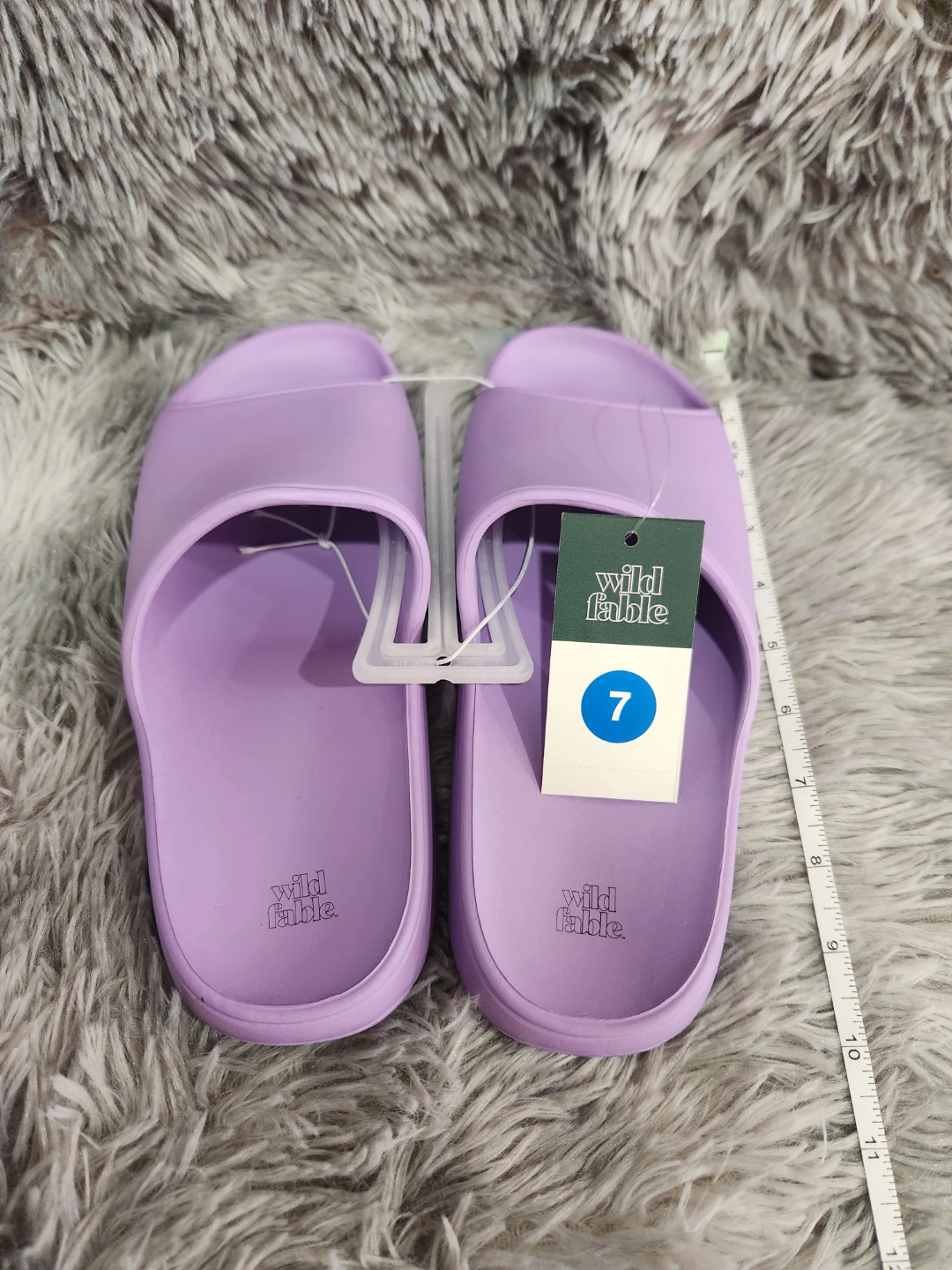 Wild Fable Women's Slide Sandals - Lavender, Size 7 - photo 2