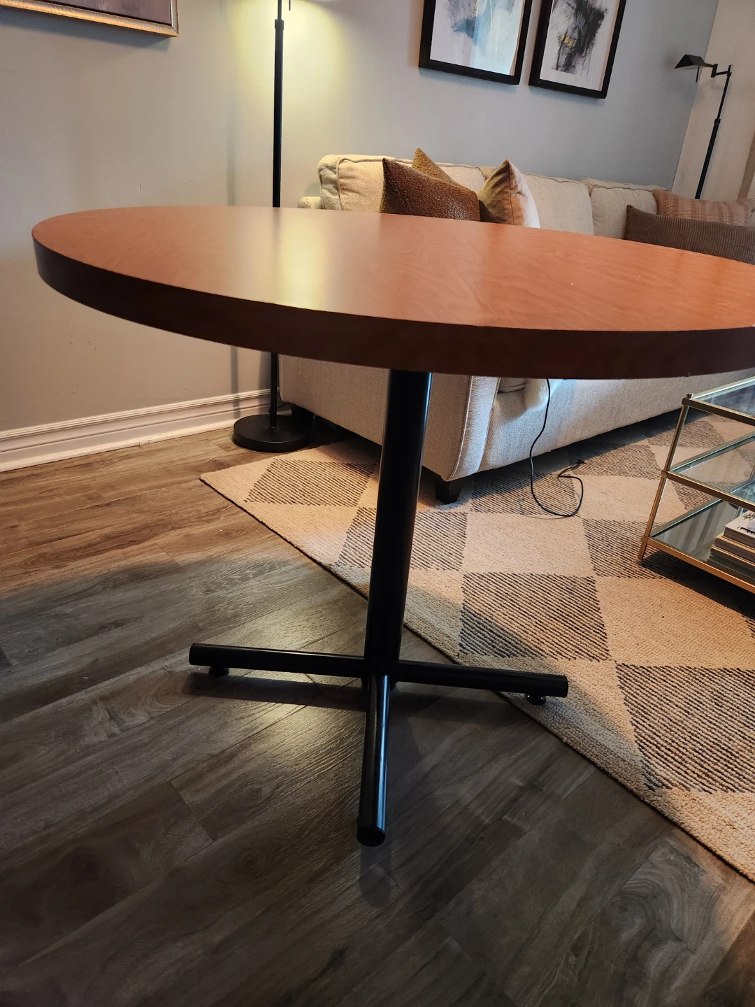Round Wood Dining Table - photo 4