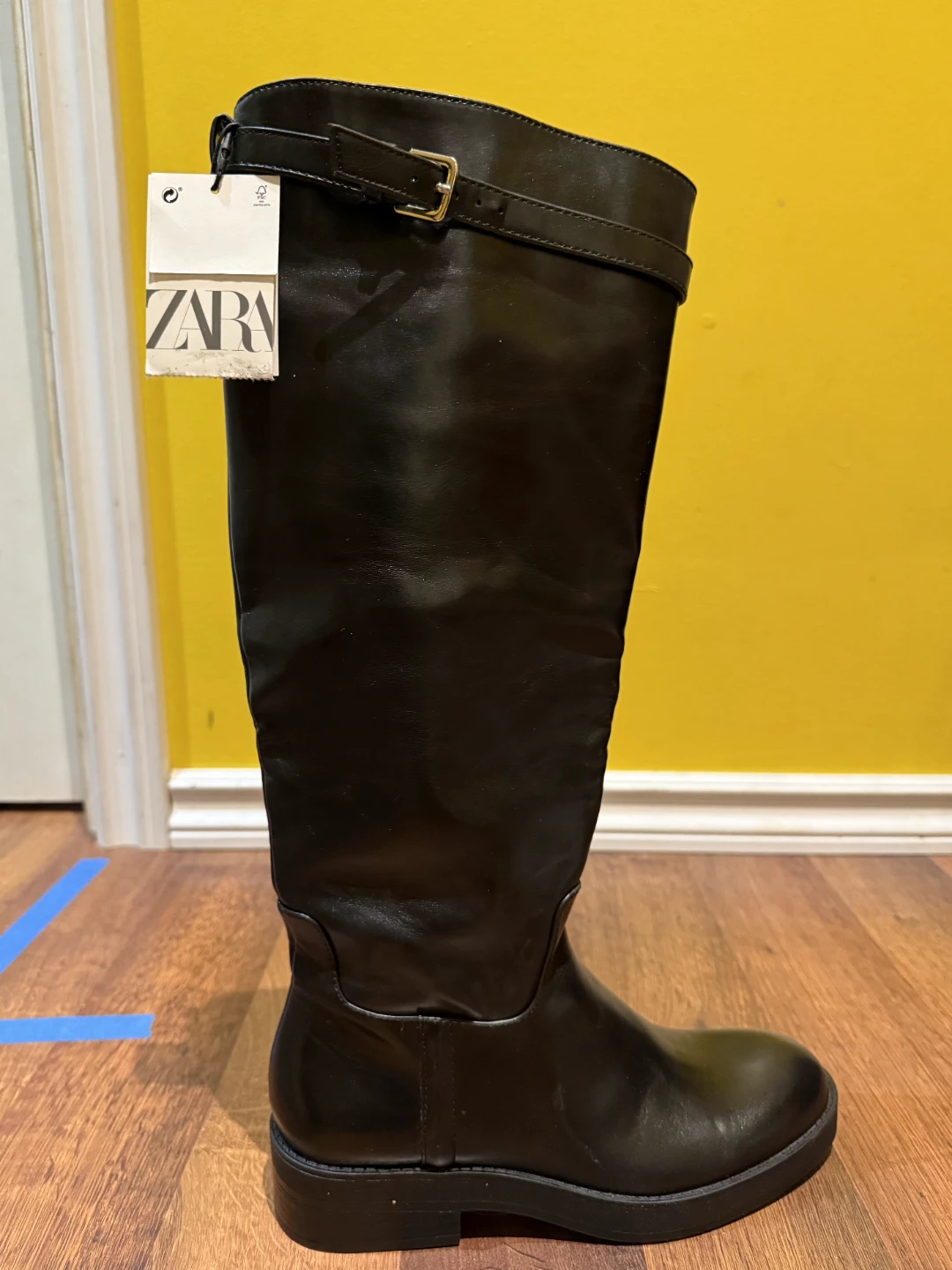 New ZARA Womens Black Long Boots - photo 2