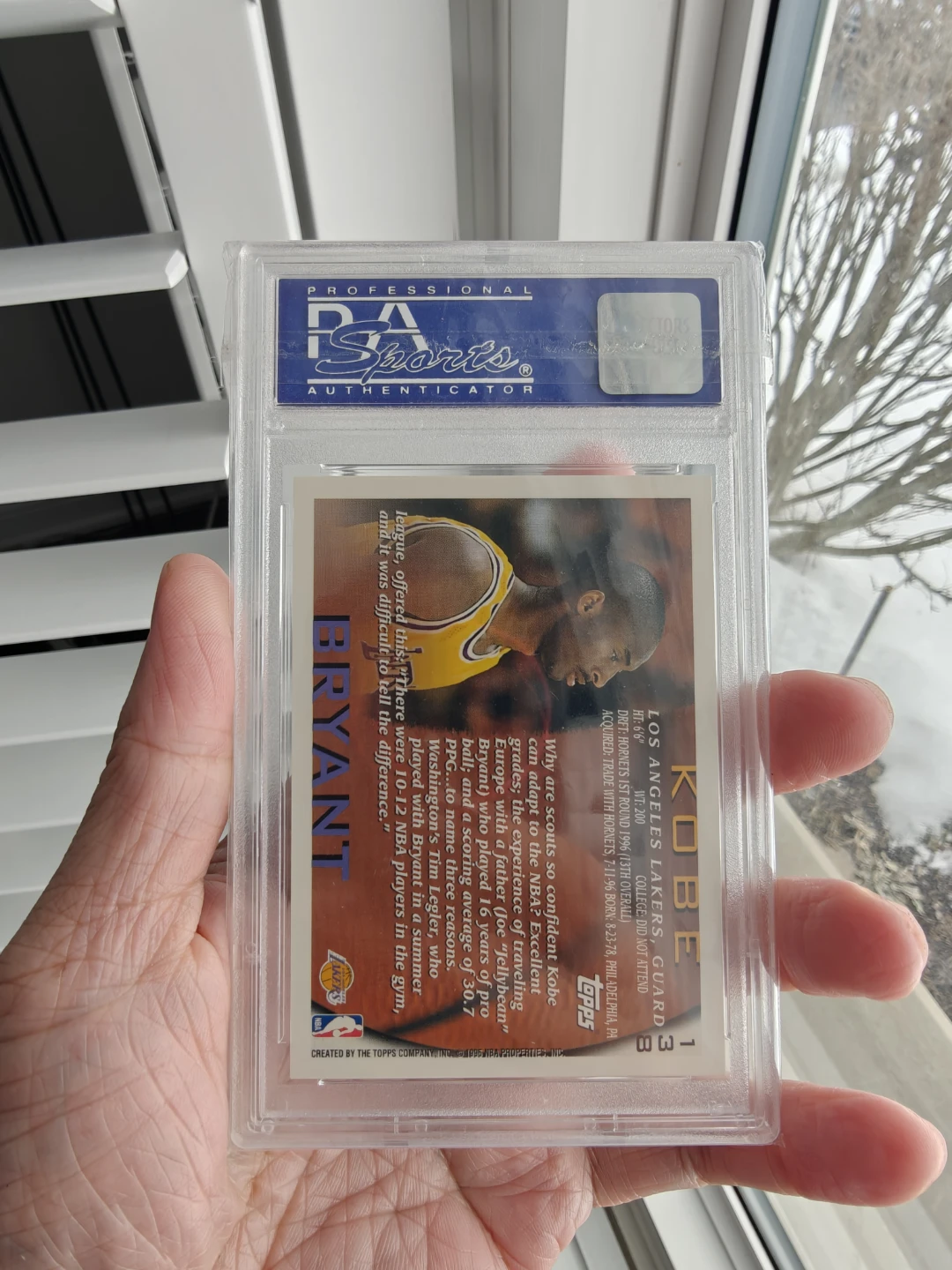 1996 Topps Kobe Bryant #138 PSA 9