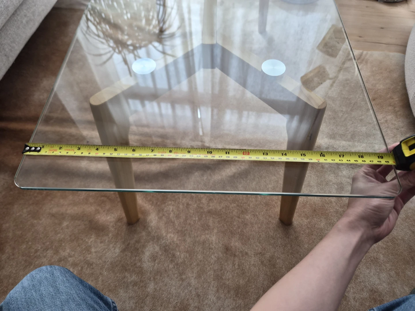 Glass top coffee table - photo 4