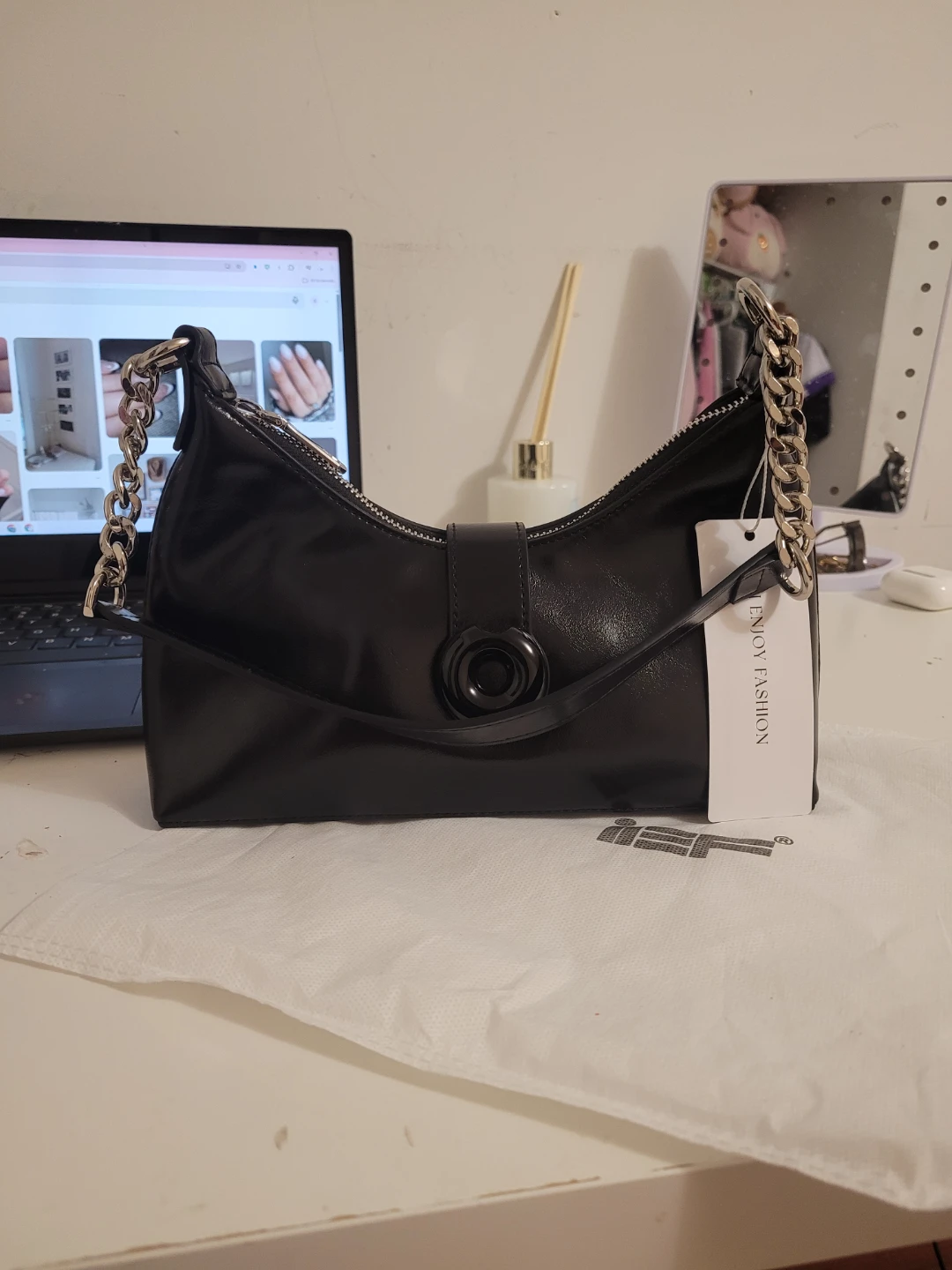 BRAND NEW Black Shoulder Bag From Singapore