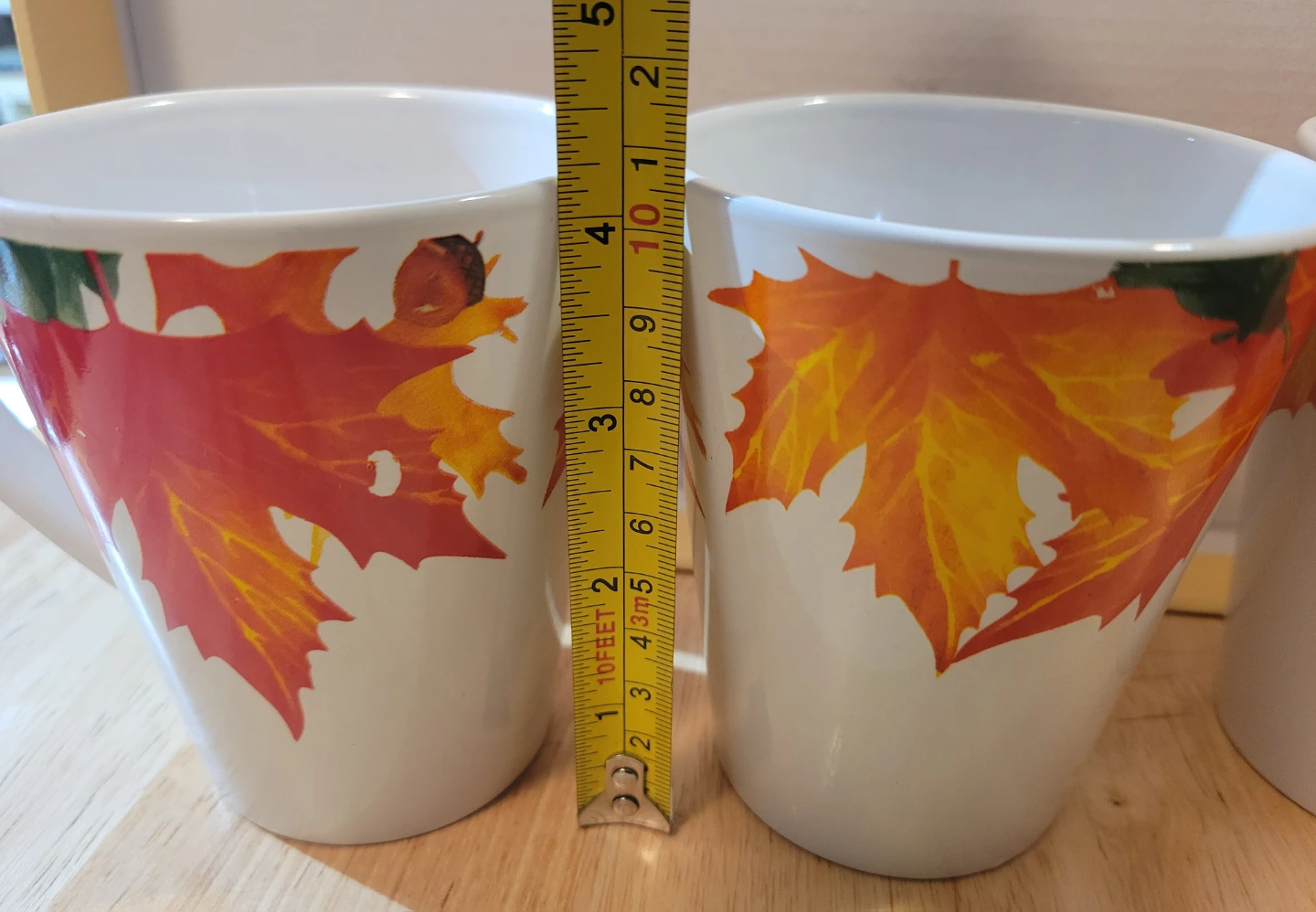 Set of 3 Fall Leaf Mugs - photo 3