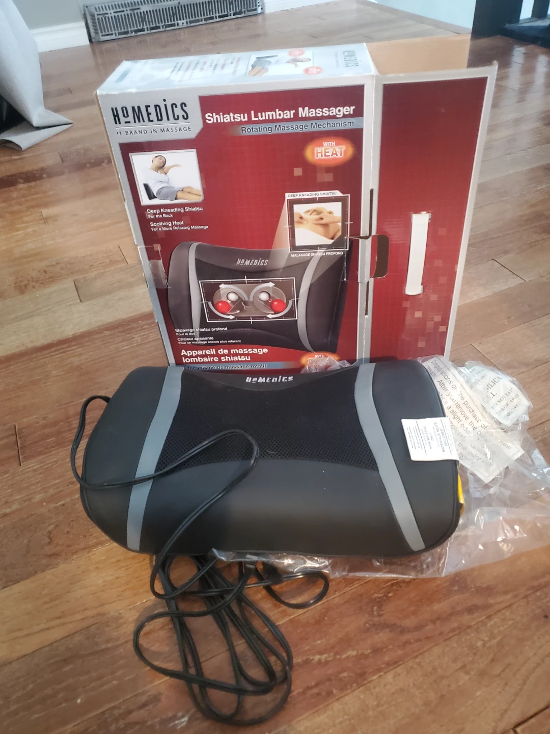 HoMedics Shiatsu Lumbar Massager with Heat