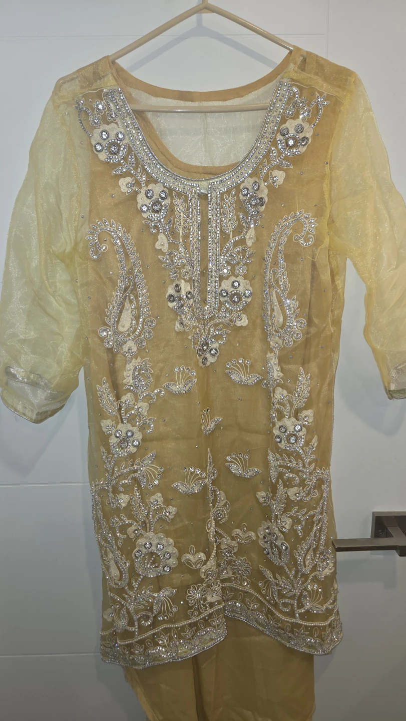 Yellow Embroidered Kameez Shalwar LG