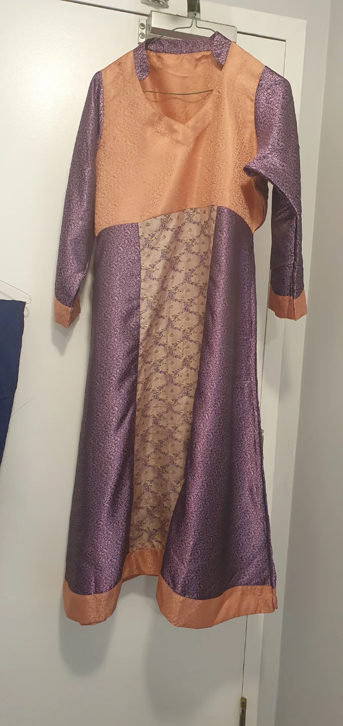 Women's Purple and Orange Traditional Outfit