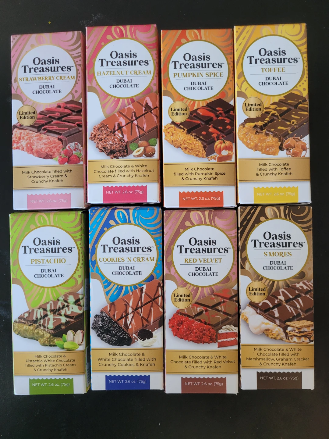 Dubai Chocolate Bars - 8 Flavours