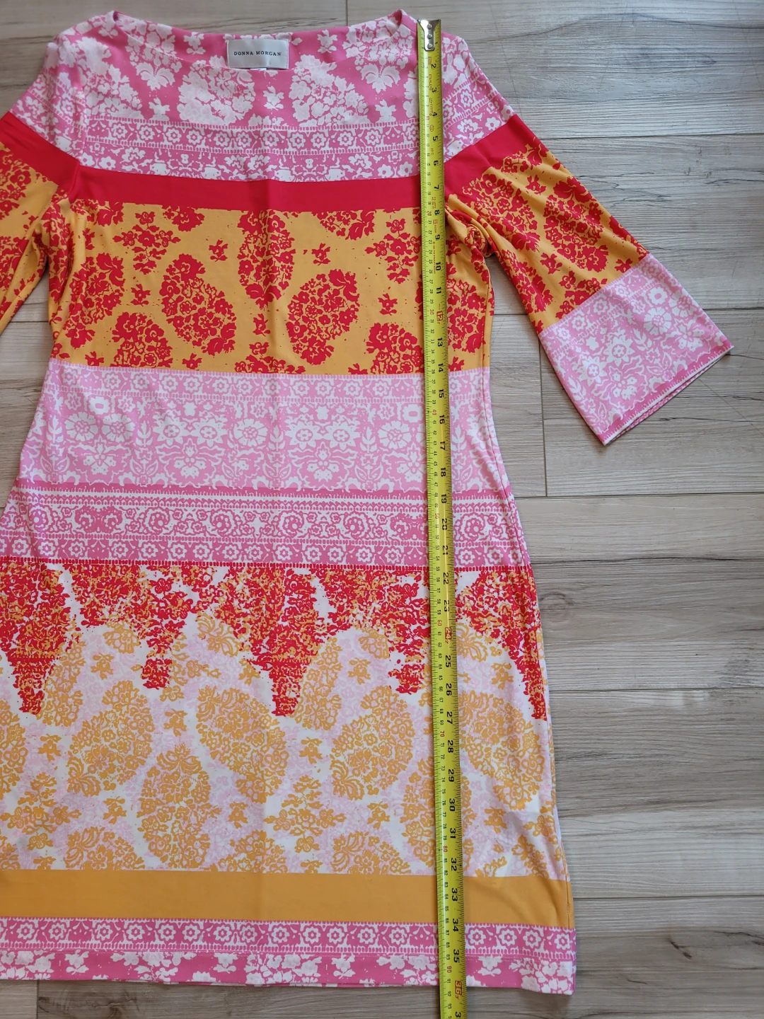 Donna Morgan Women's Printed 3/4 Sleeve Dress - Size 12 - photo 5