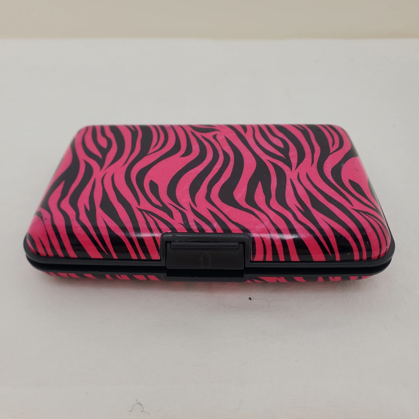 Pink and Black Zebra Print Card Holder 🧡