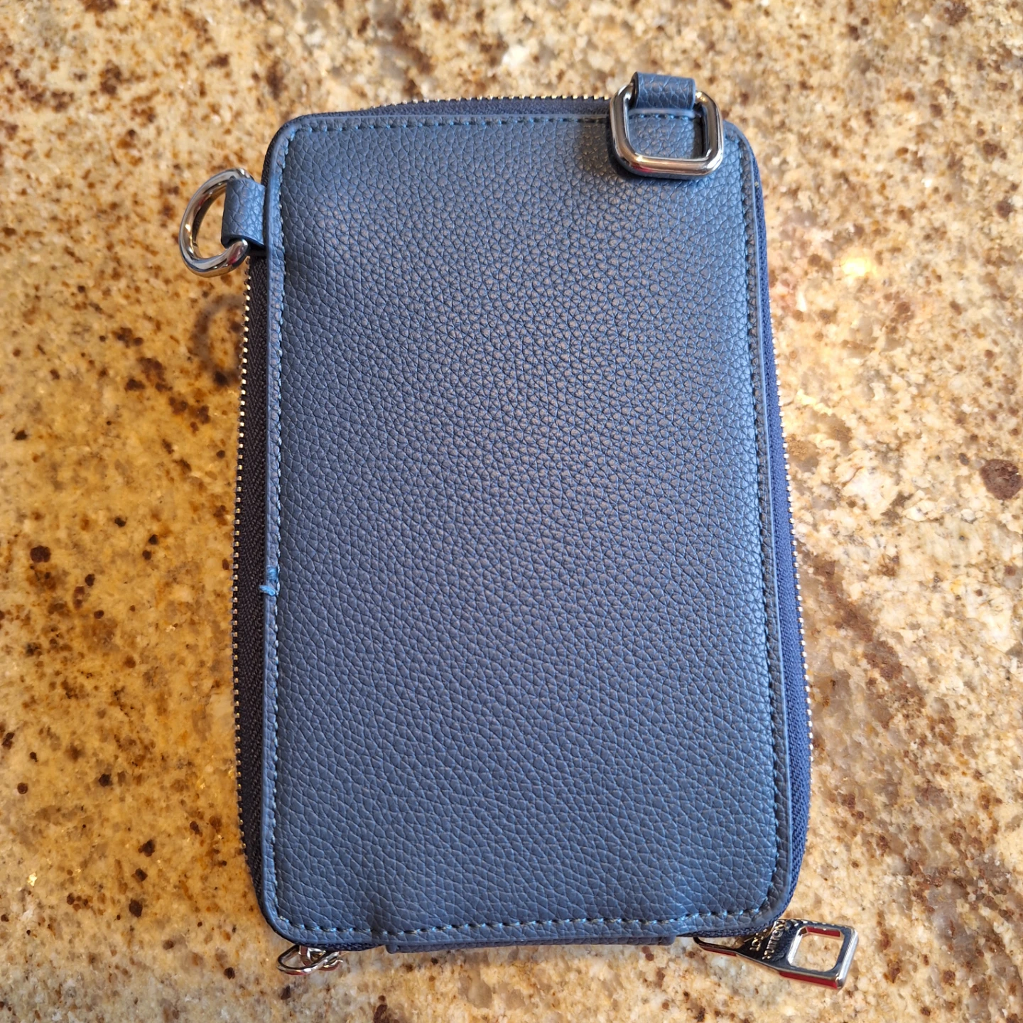 Louis Vuitton Blue Leather Phone Pouch Wallet - photo 3