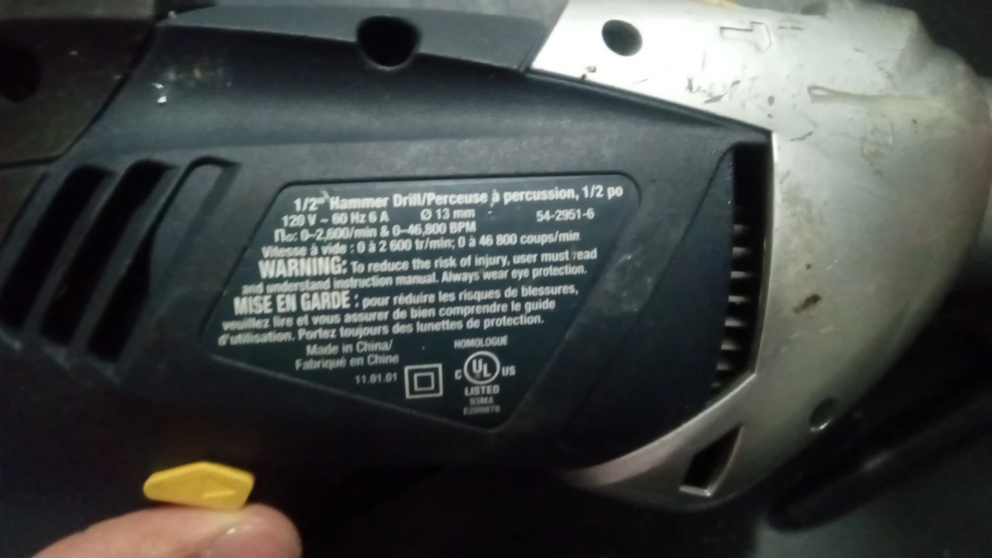 Mastercraft 1/2" Hammer Drill