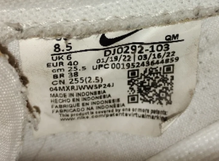 Nike Blazer Low White Pink Leather Shoes Size 8.5 - photo 5