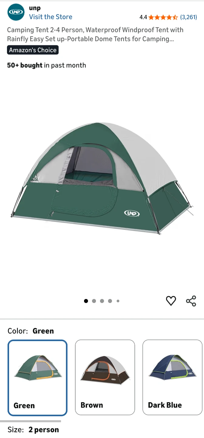 2-Person Camping Tent