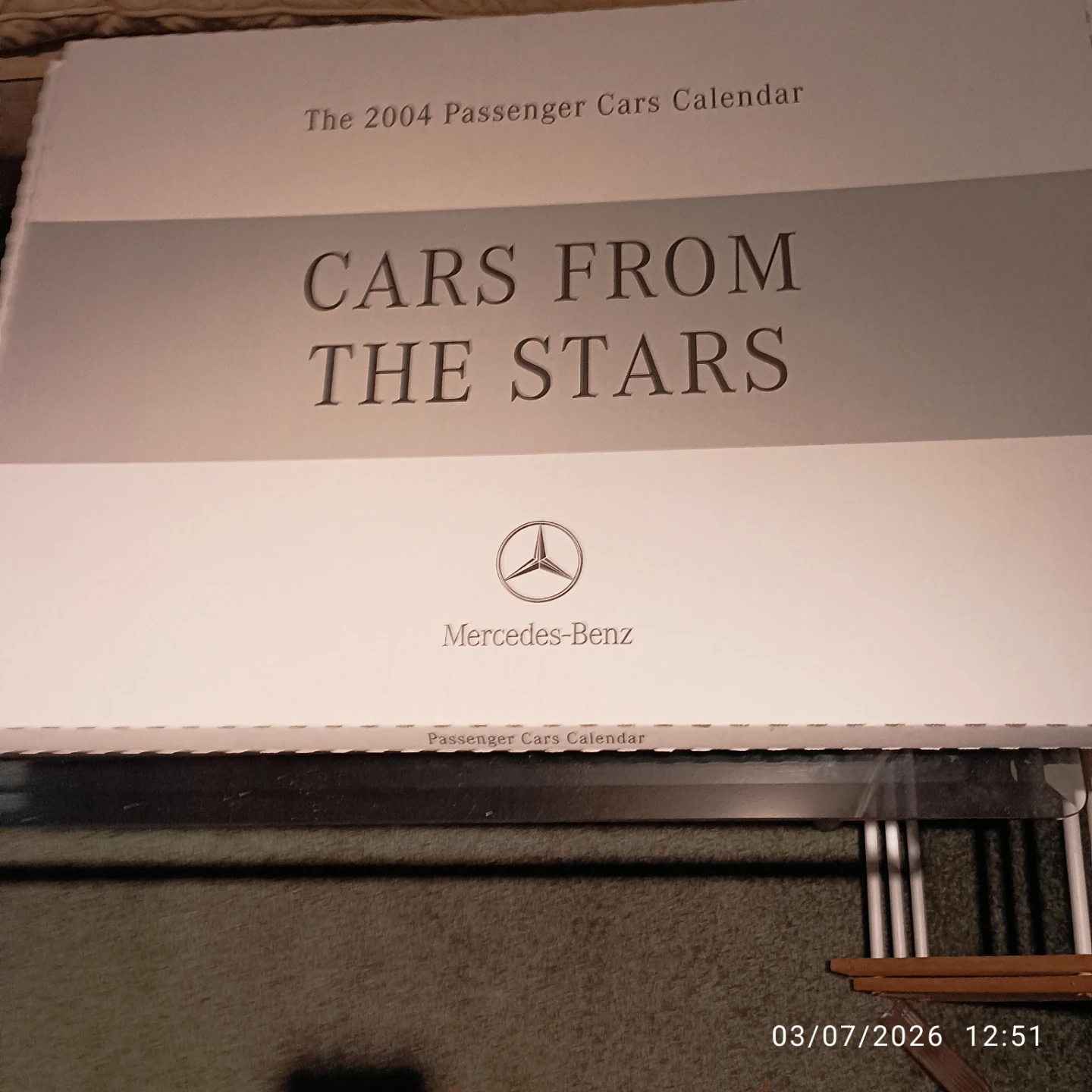 2004 Mercedes-Benz Cars from the Stars Passenger Cars Calendar