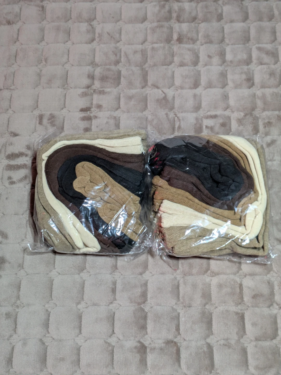 2 Packs of 5 Pairs Assorted Colour Socks