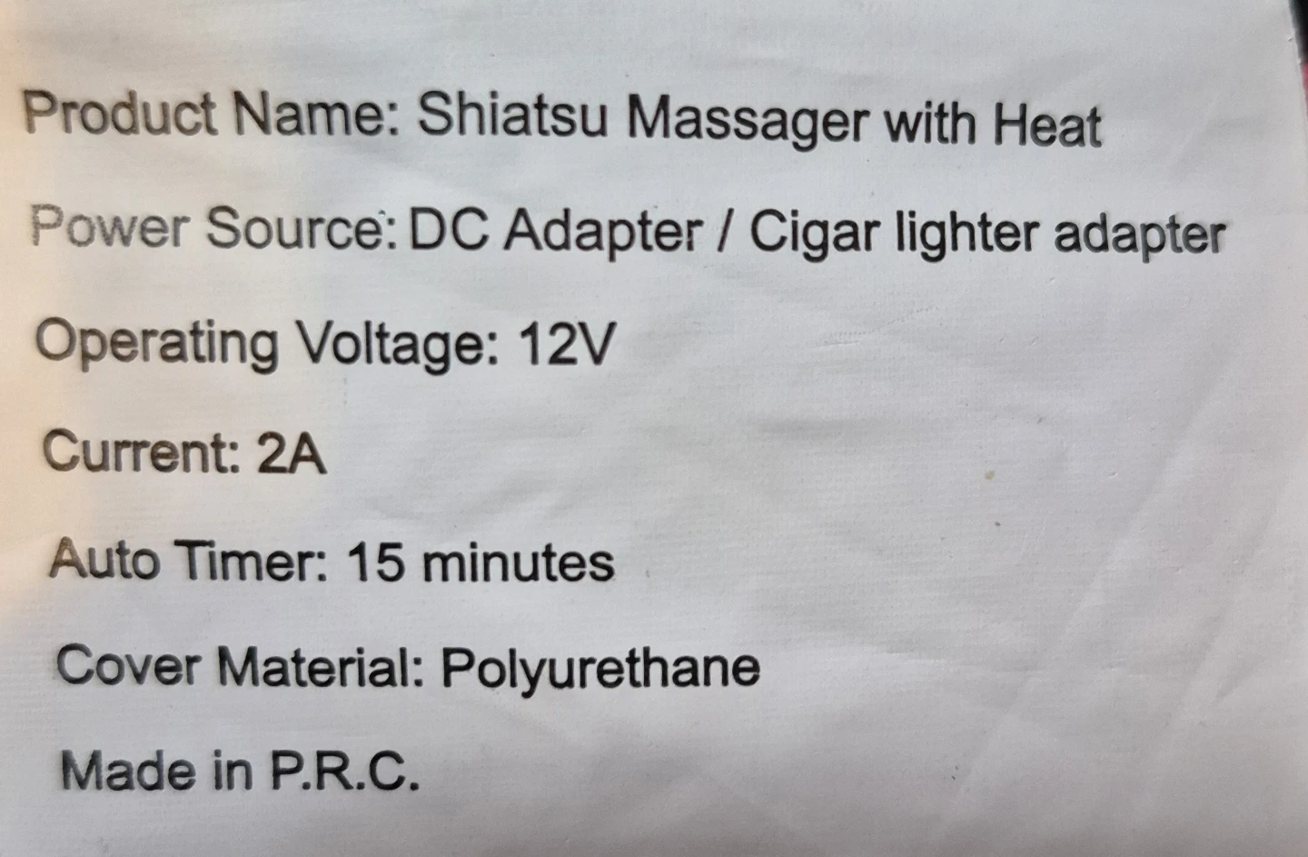 Shiatsu Massager with Heat🥕 - photo 2