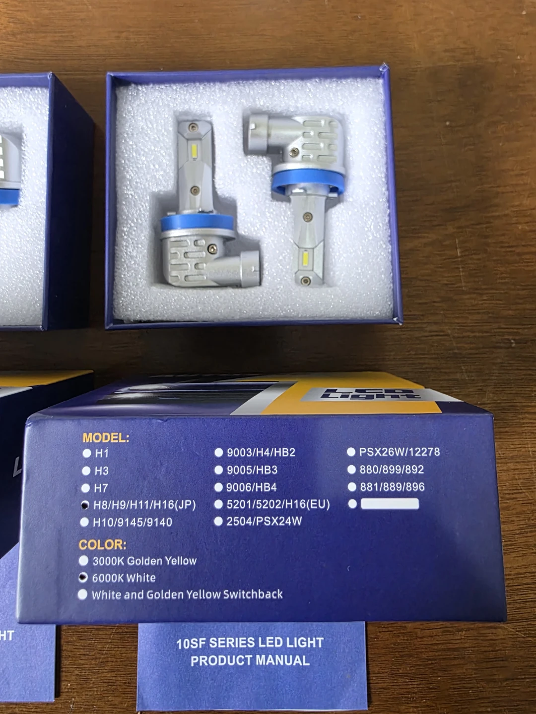 H7 6000K White LED Headlight Bulbs - Pair - photo 2