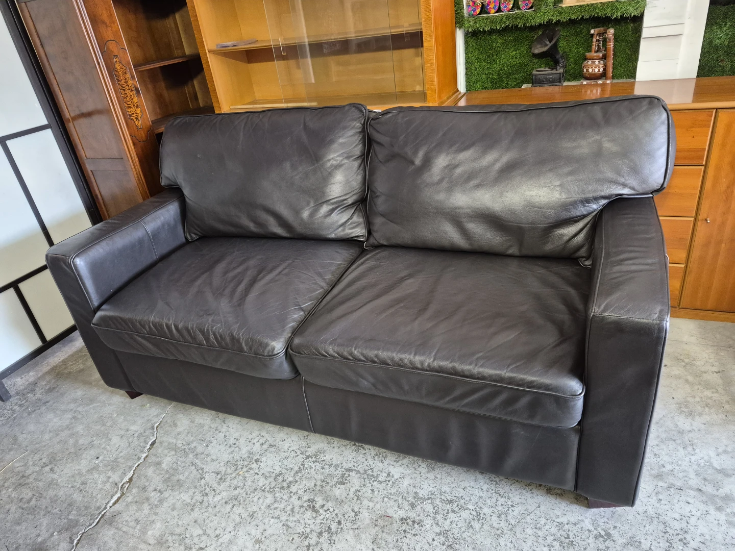 Leather Sofa Bed
