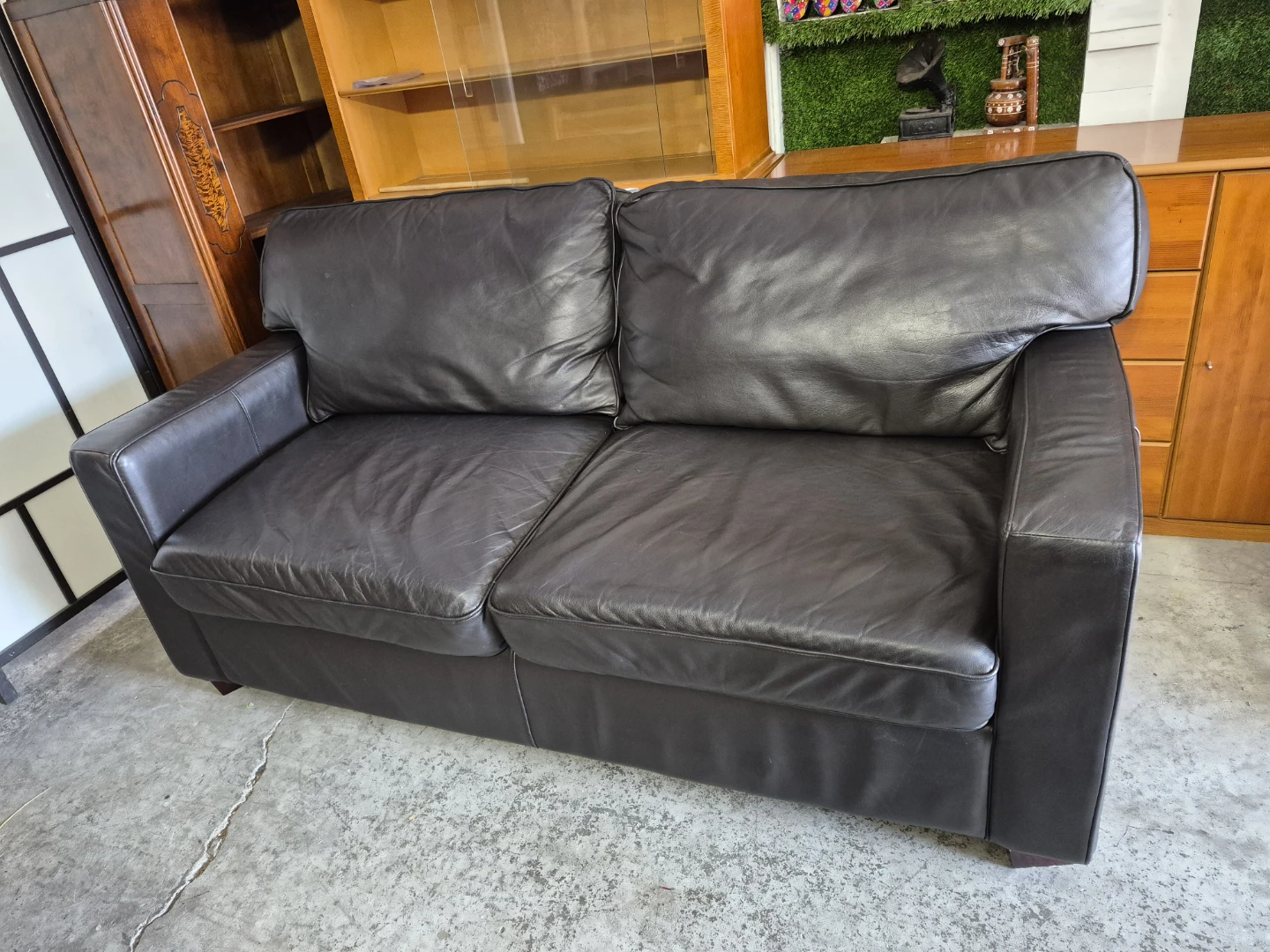 Leather Sofa Bed - photo 2